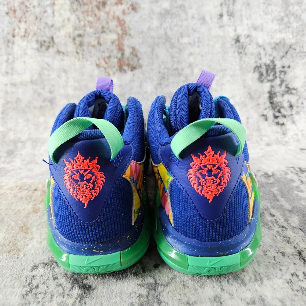 Nike LeBron Witness 7 Kaleidoscope‎ Basketball Shoes Sneakers DQ8650-400 Youth 6